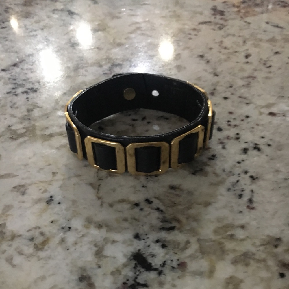 Tory Burch Louisa leather cuff bracelet